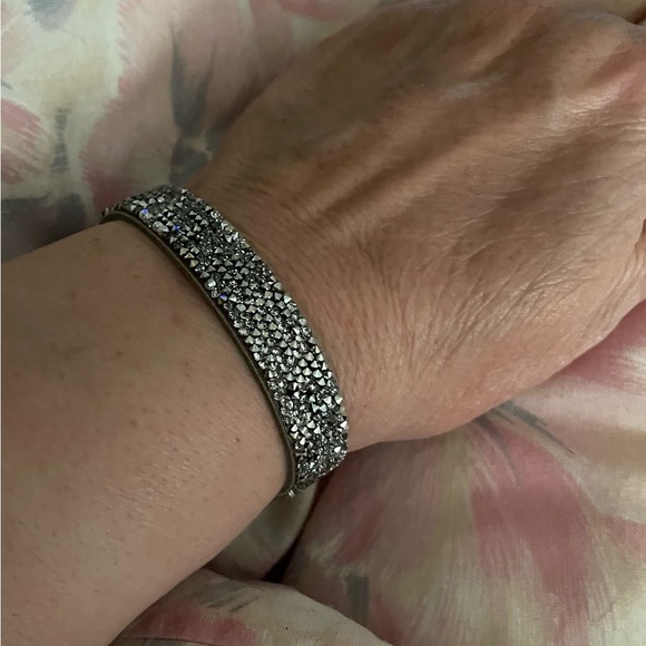 Sparkling wrist bands in silver and black. 12.00 for both. - Picture 3 of 3